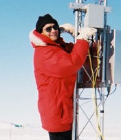 Matt L on a science pole