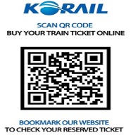 QR Code for Korean Rail (KO Rail) to buy train tickets